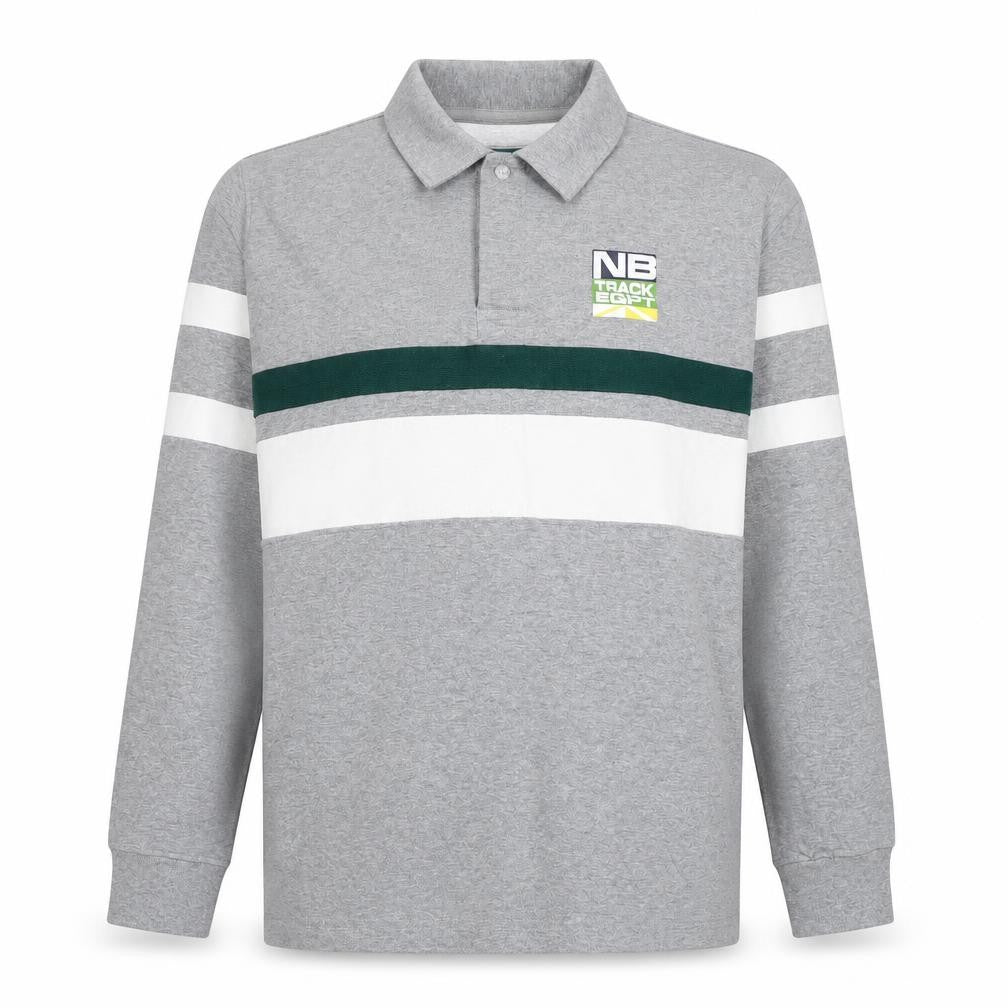 Zara Women's Grey Polo Shirt - Size 12, Cotton, Long Sleeve