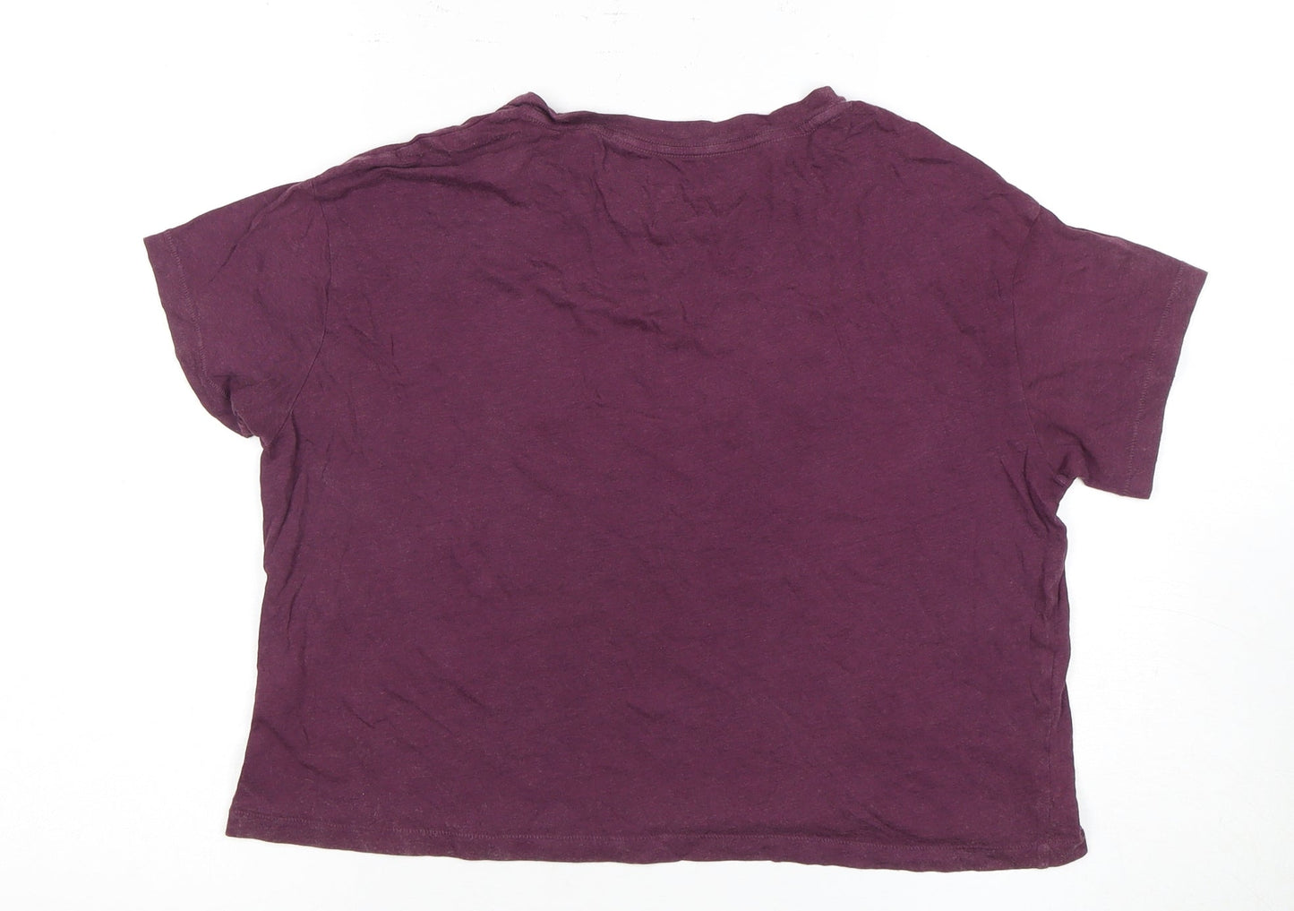 Victoria's Secret Women's Purple Relaxed T-Shirt Size S