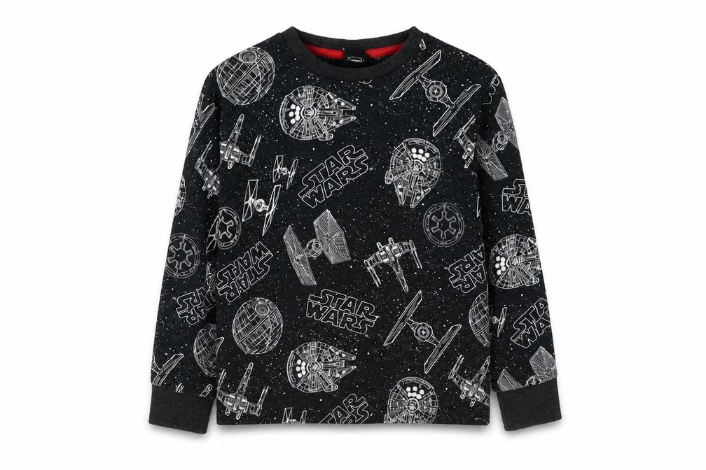 Boys Star Wars Pyjama Top, Black, Size 8, Long Sleeve