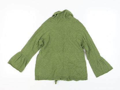Back view of Principles Women's Green Cardigan, size 12, Knit