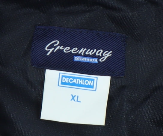 Decathlon Men's XL Black Basic Jacket Lined for Winter