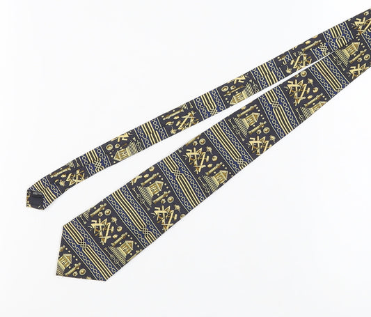 Central Regalia Men's Blue Silk Tie, Handmade, One Size