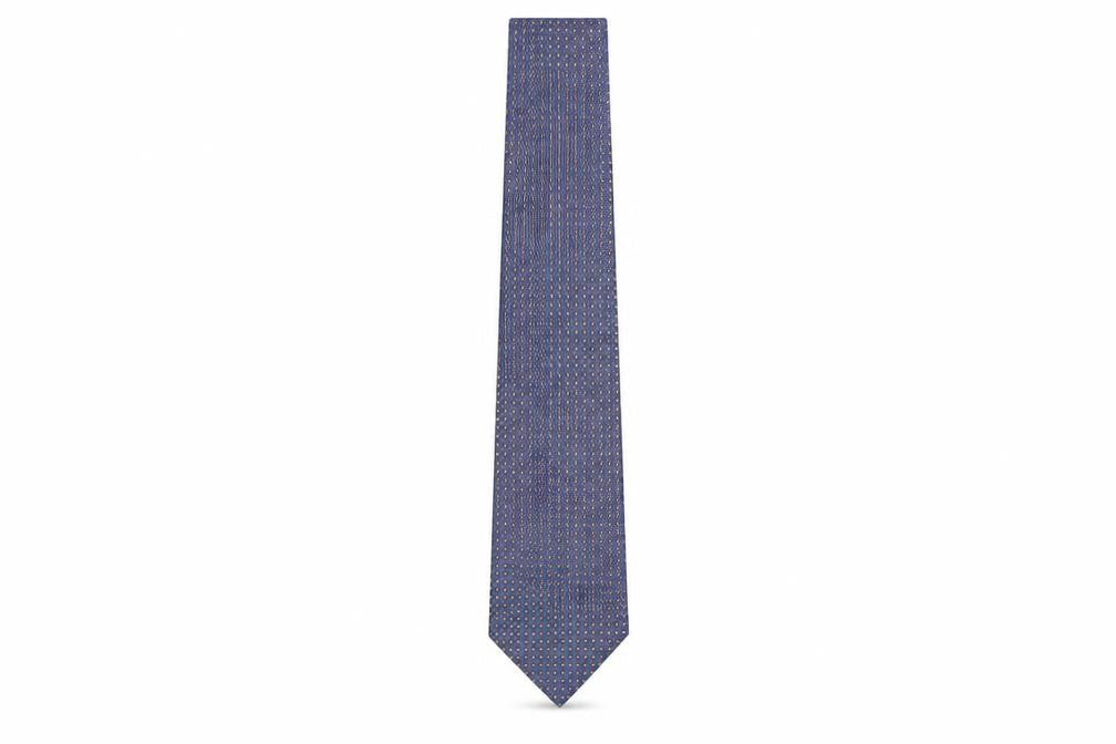 River Island Men's Blue Geometric Silk Tie One Size
