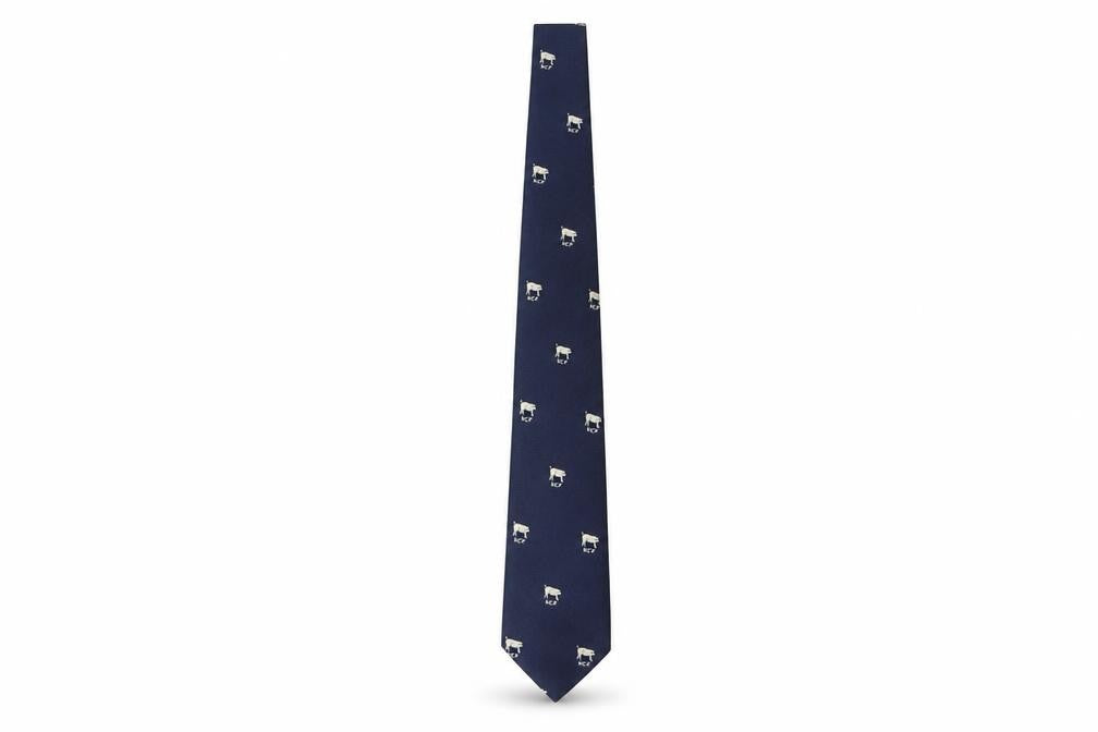 Madison Men's Blue Animal Print Polyester Tie