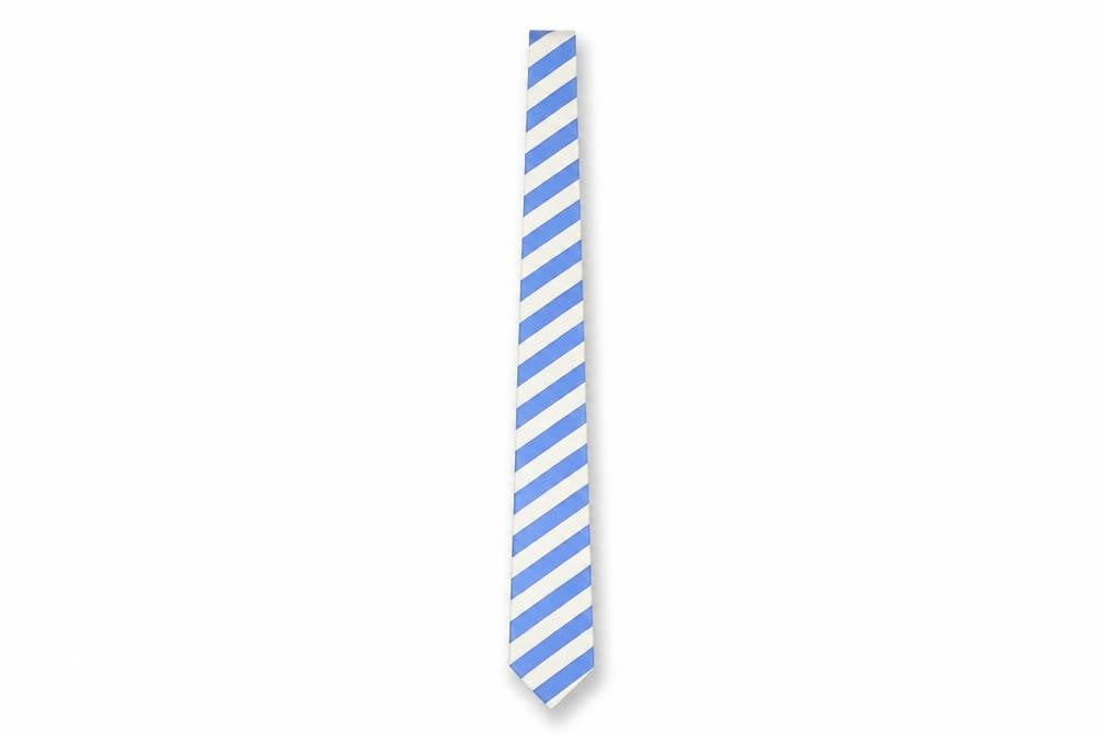 Jeff Banks Men's Blue & White Striped Silk Tie