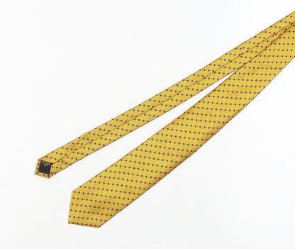 Skopes Men’s Yellow Geometric Polyester Tie