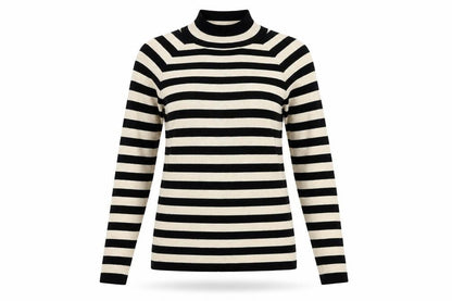 Next Women's Black Striped Pullover Jumper, Size 12