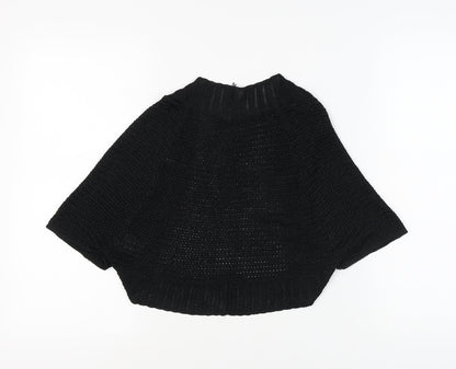 Next Women's Black Open-Knit Cardigan XL