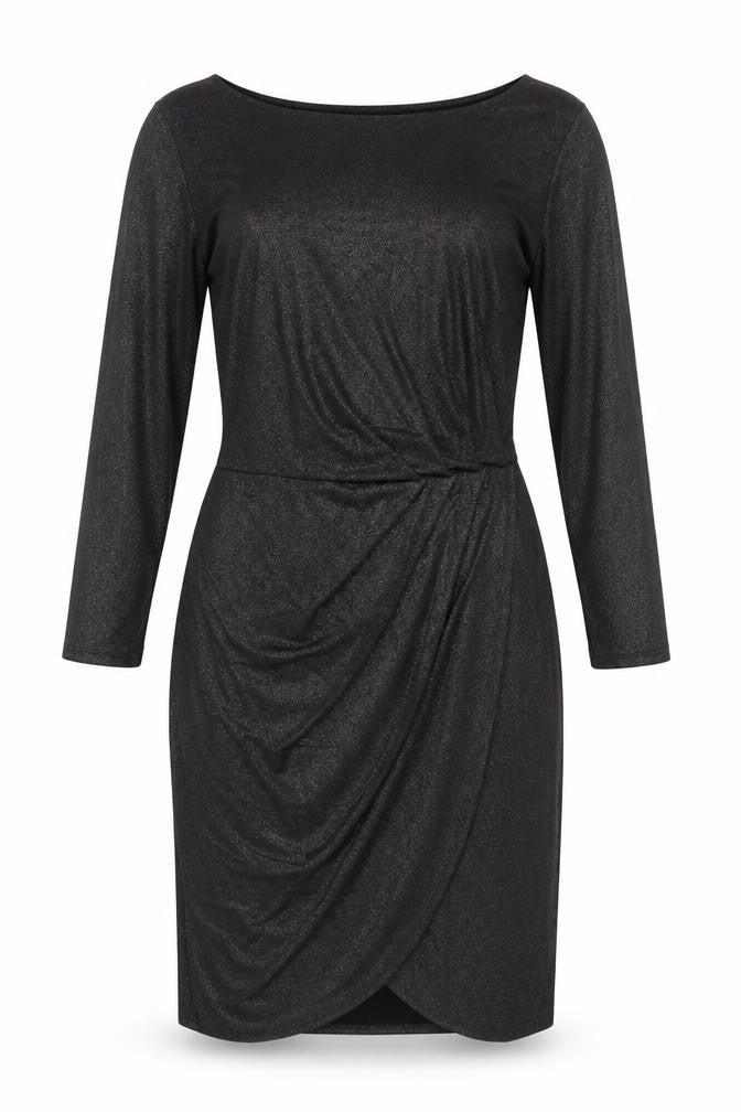 Marks & Spencer Black Sheath Dress, Size 12, Knee Length