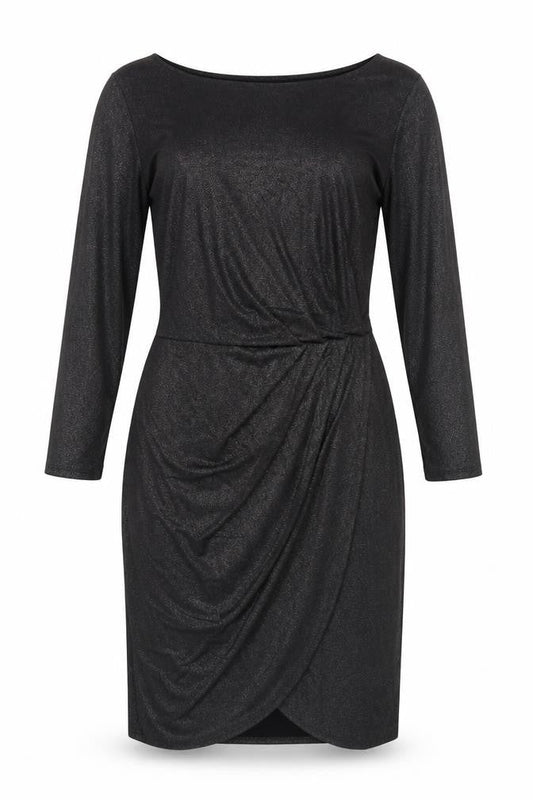 Marks & Spencer Black Sheath Dress, Size 12, Knee Length