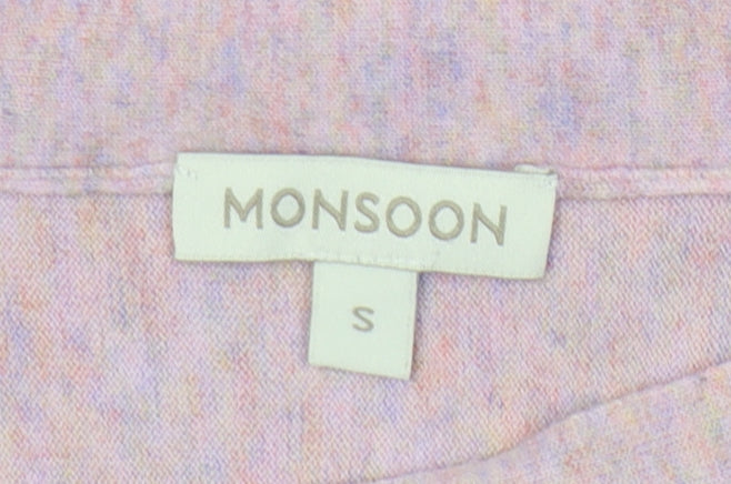 Monsoon Women's Pink Wool Blend Pullover Jumper, Size S