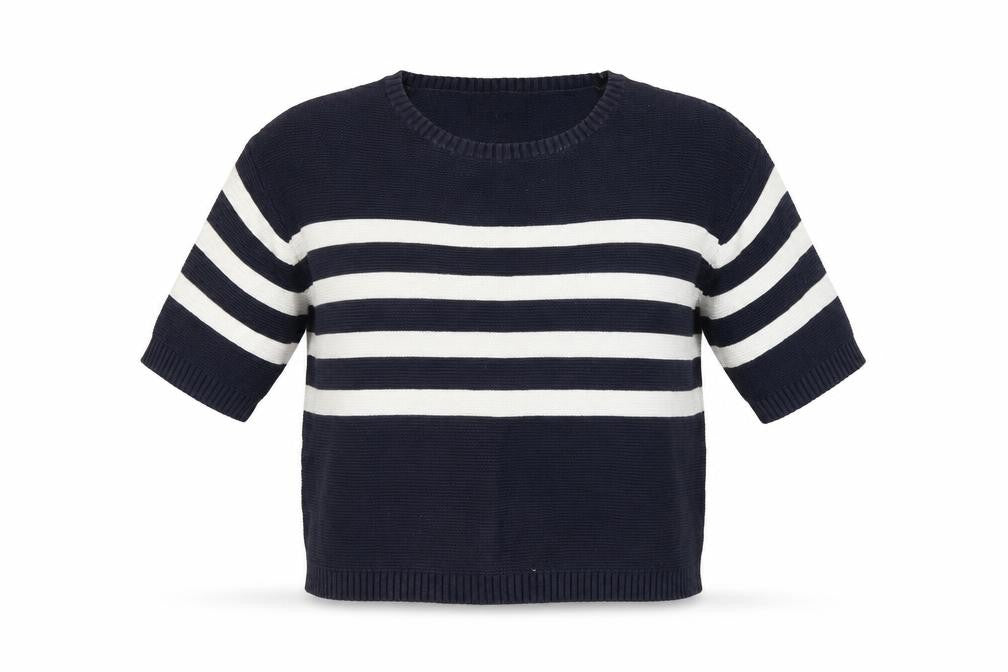 Next Women's Black & White Striped Pullover Jumper Size 12