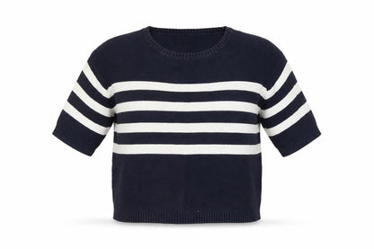 Next Women's Black & White Striped Pullover Jumper Size 12