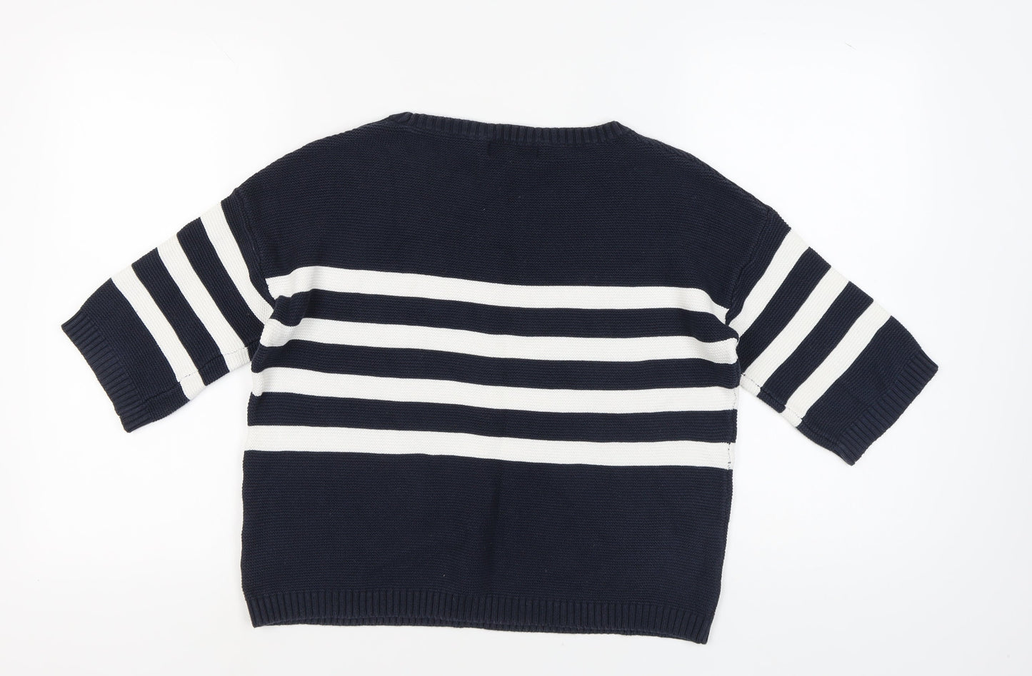 Next Women's Black & White Striped Pullover Jumper Size 12