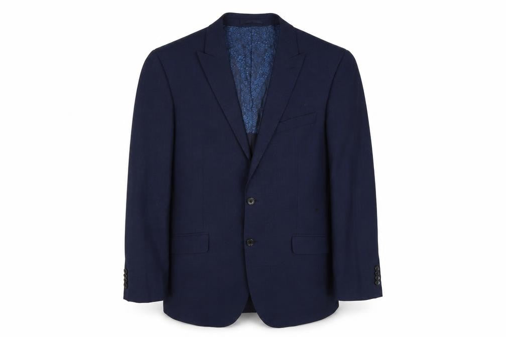 Simon Carter Men's Blue Wool Blazer, Size 40R