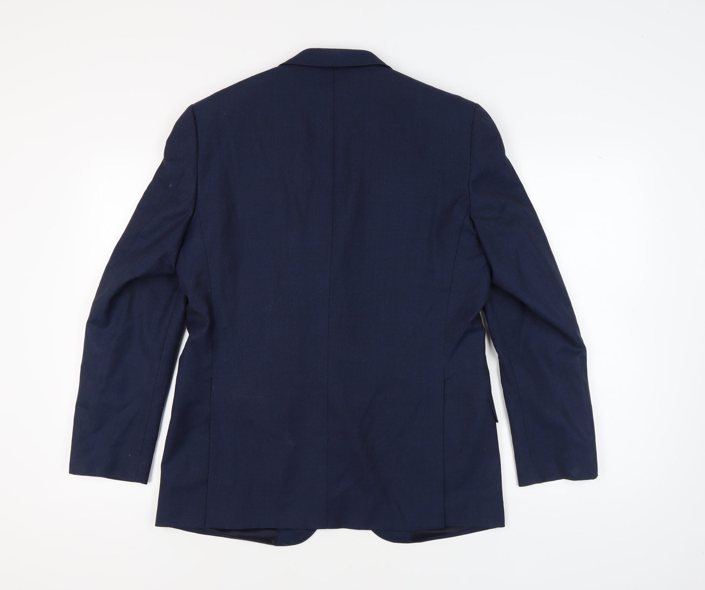Simon Carter Men's Blue Wool Blazer, Size 40R