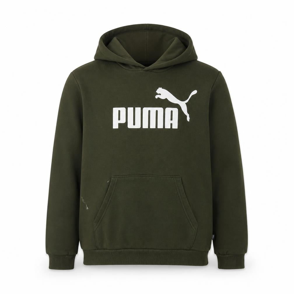 Puma Boys Green Hoodie, Size 16 Years, Pullover Style