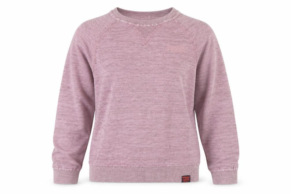 Superdry Unisex Pink Crew Neck Pullover Sweatshirt S