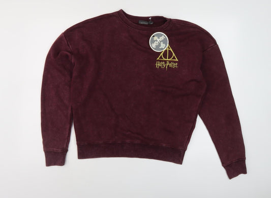 Harry Potter Red Sweatshirt Unisex Adult 10/12 Pullover