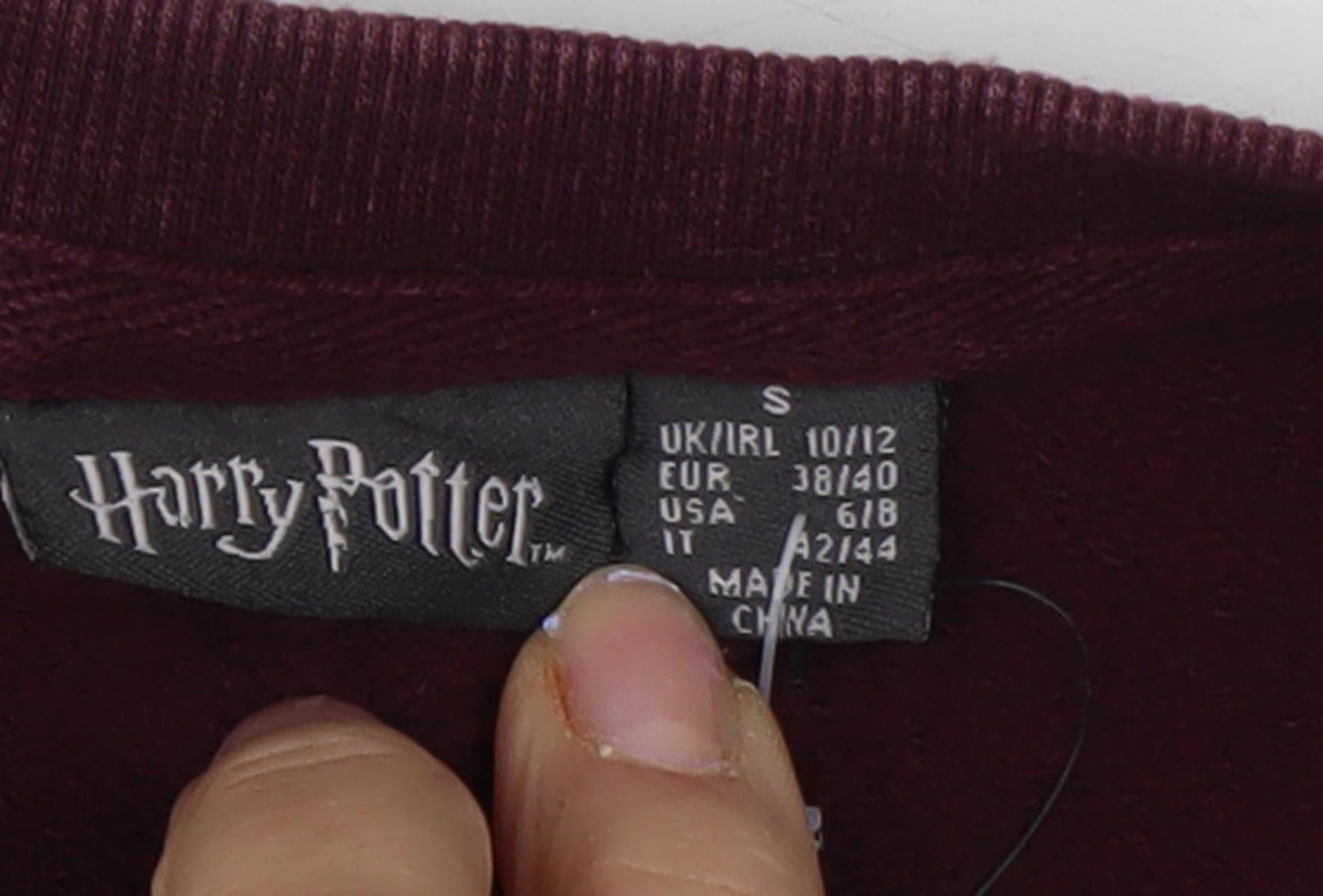 Harry Potter Red Sweatshirt Unisex Adult 10/12 Pullover