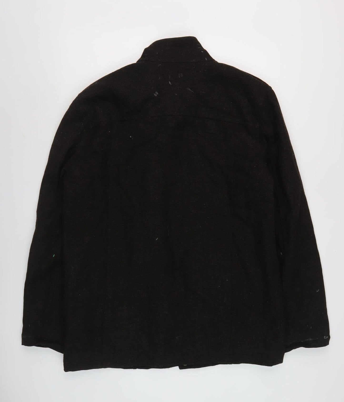 Brooker Men's Black Wool Military Jacket M