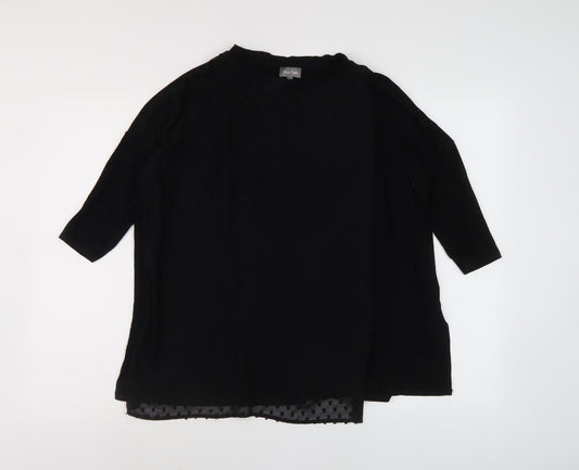 Phase Eight Black 10 Women's Top 3/4 Sleeve