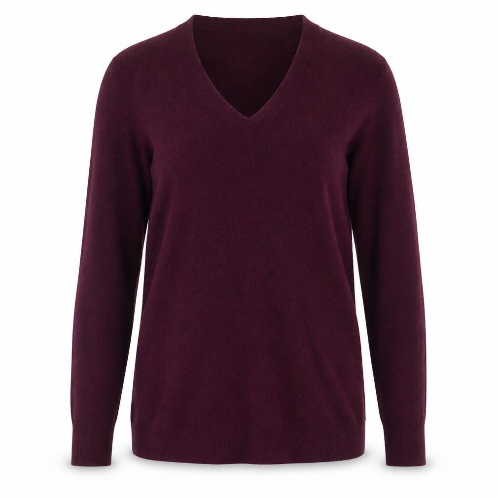 Gap Women's Purple V-Neck Pullover Jumper XS