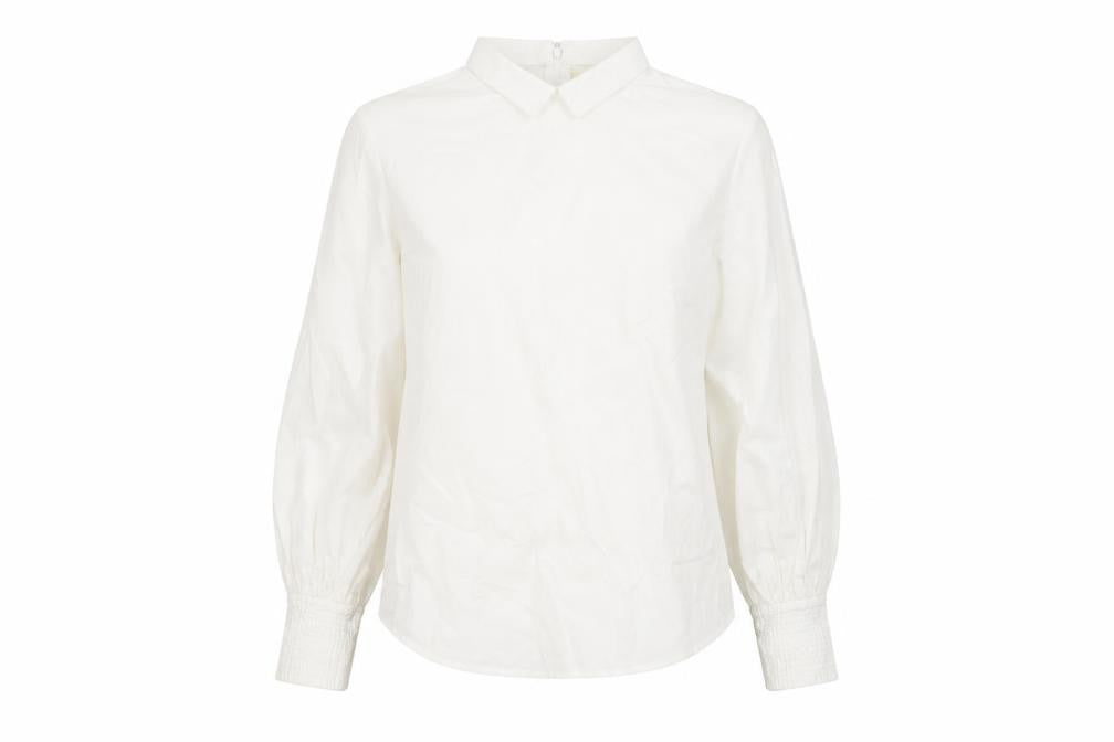 Reserved Women's White Collared Blouse Size 8