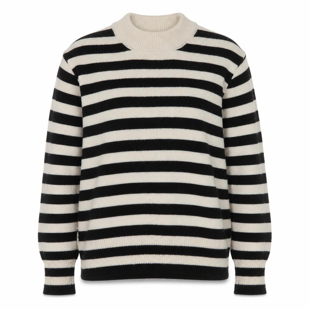 H&M Women's Black Striped Pullover Jumper S