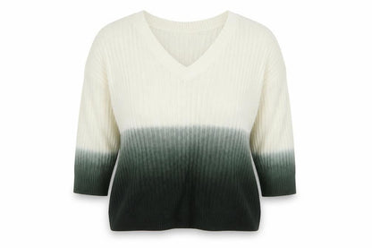 Topshop Women's Ivory Pullover Jumper, UK Size 12, V-Neck