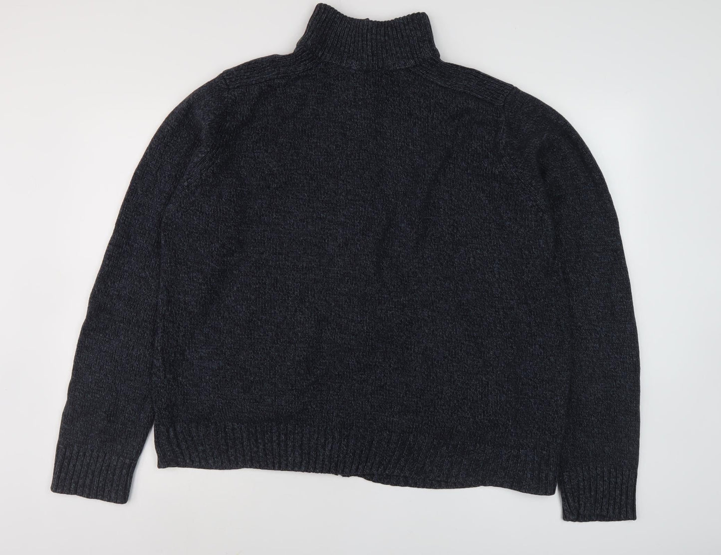 Marks and Spencer Men's Black XL Knit Zip Jacket