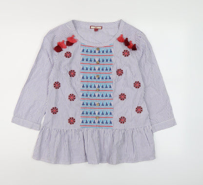 Additional front view of Joe Browns Women's Multicoloured Embroidered Blouse -, size 10
