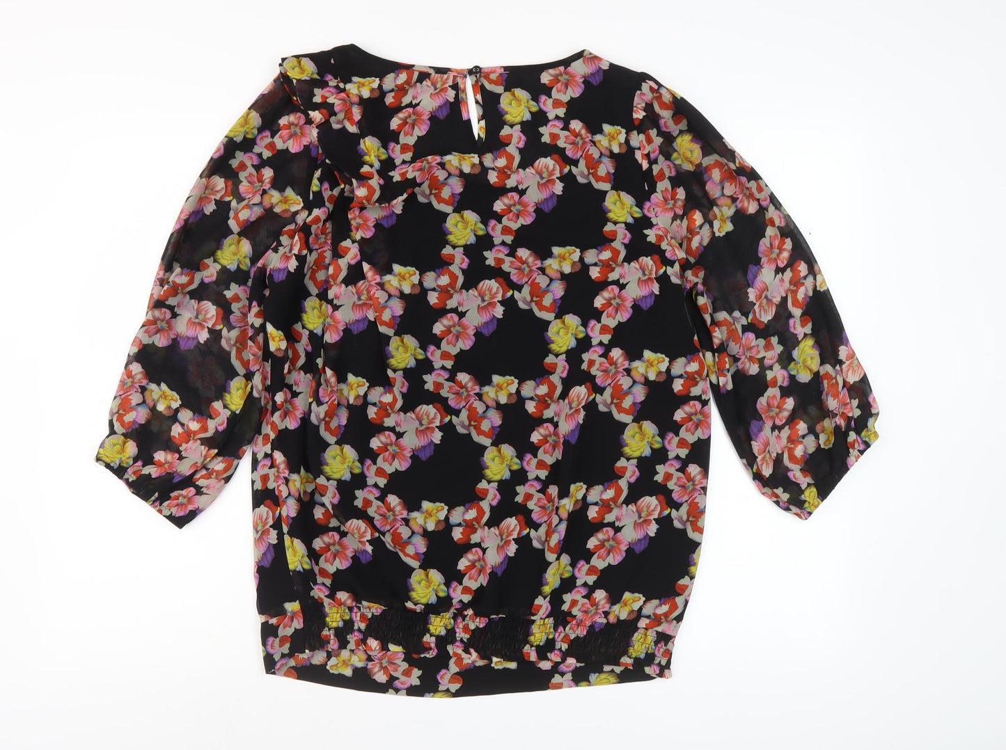 Oasis Women's Multicoloured Floral Tunic Blouse, Size 12