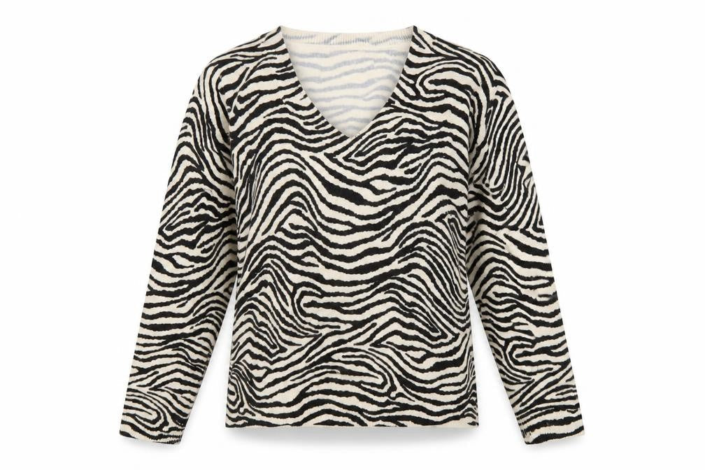 Marks & Spencer Women's Zebra Print Pullover Jumper, S