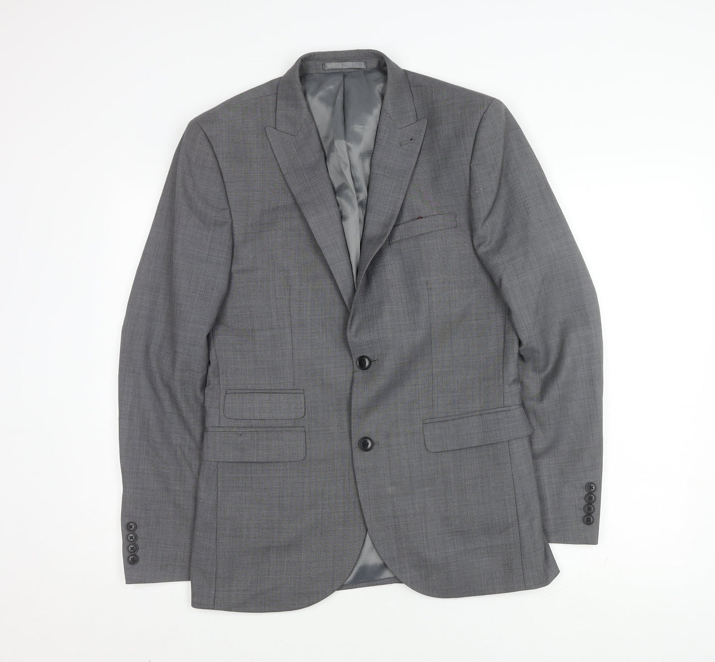 Next Men's Grey Suit Jacket 38 Regular Fit Formal