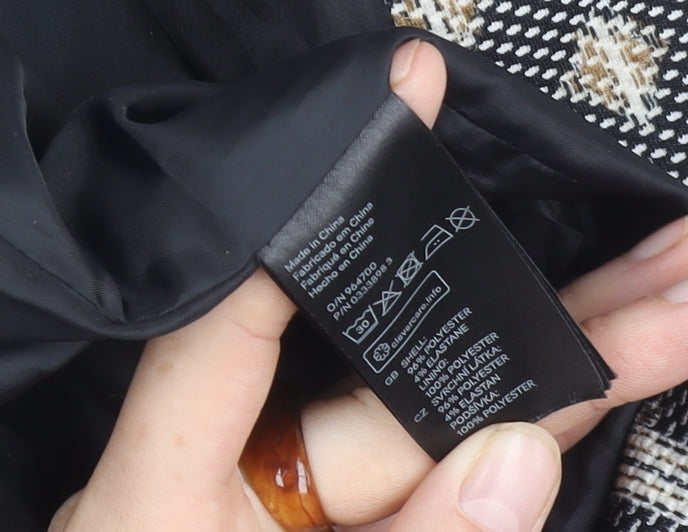 H&M Women’s Black Geometric Pattern Classic Jacket