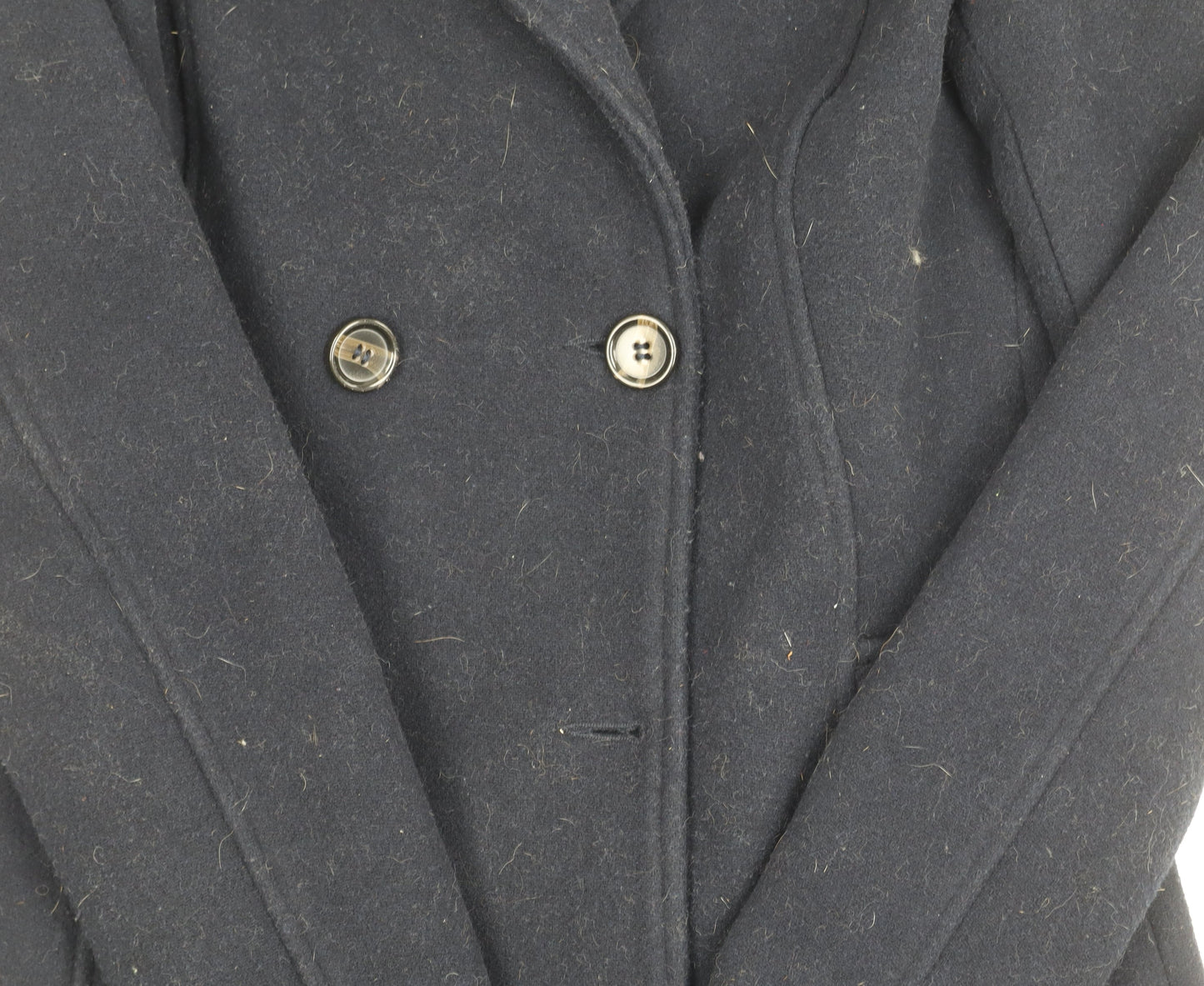 ABOUT YOU Unisex Black Pea Coat Size 34