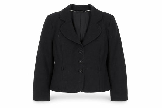 Coast Women's Black Wool Blazer, Size 16, Elegant Business Wear