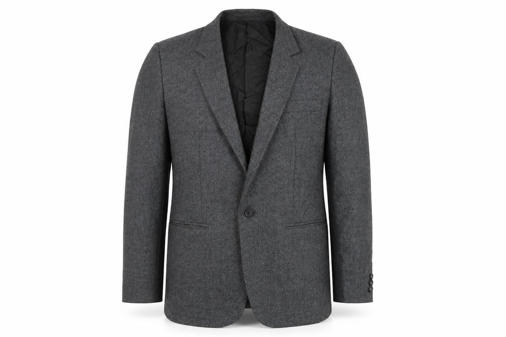 Pierre Pascal Men's Grey Blazer 40R Regular Fit