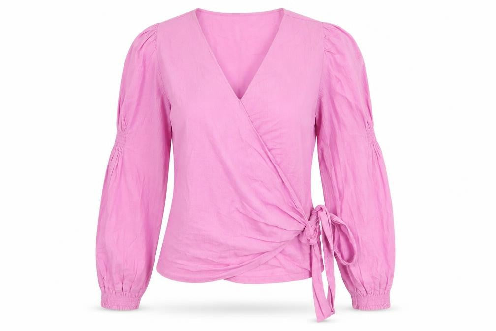 Vero Moda Women's Pink Wrap Blouse L