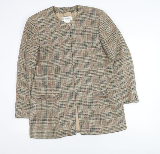 Liz Claiborne Beige Plaid Blazer for Women Size 16