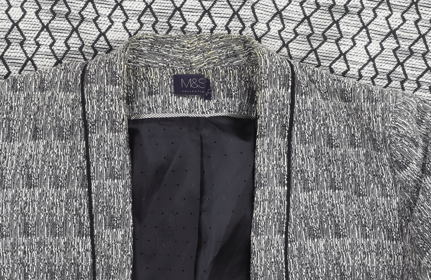Marks and Spencer Women's Black Jacket - Size 16