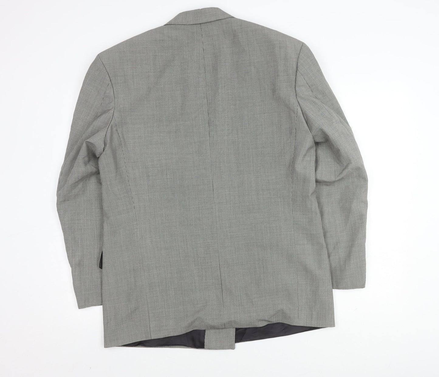 St. Michael Men's Black & White Check Blazer, 40R