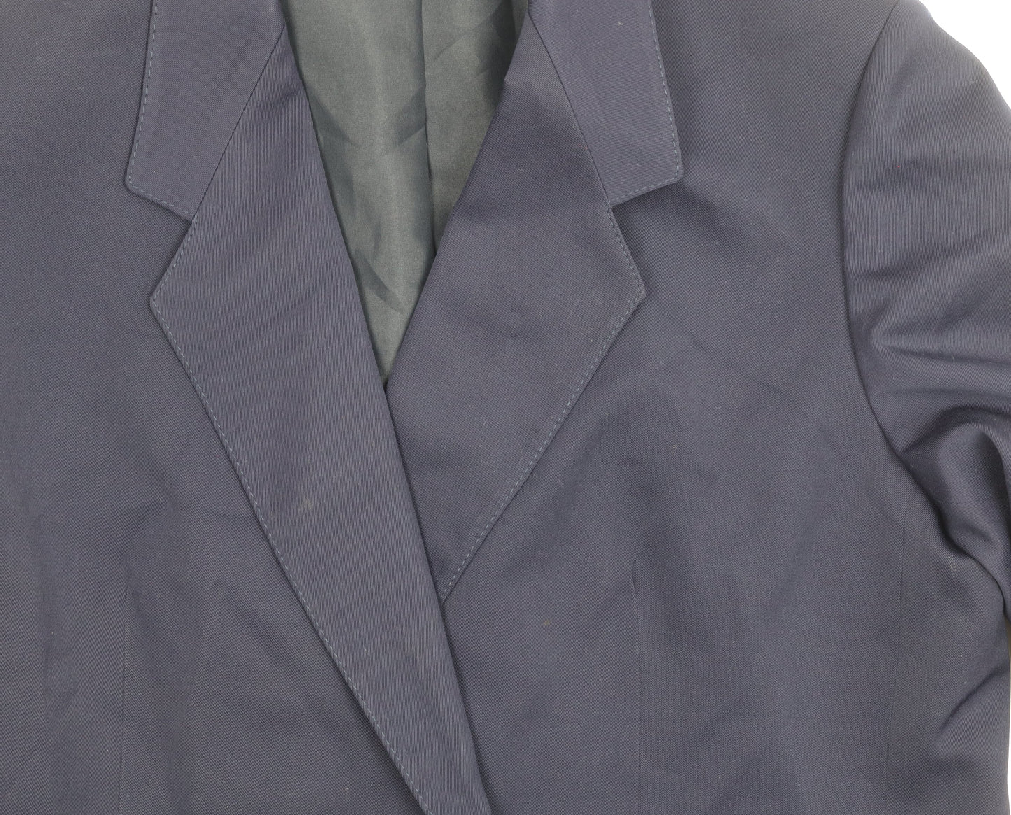 Marks and Spencer Women's Blue Blazer, Size 14, Double-Breasted
