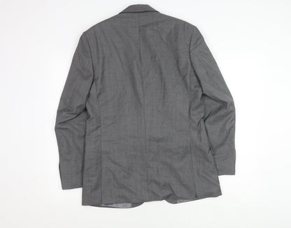 Jasper Conran Men's Grey Blazer 38 Regular Fit Wool Mix