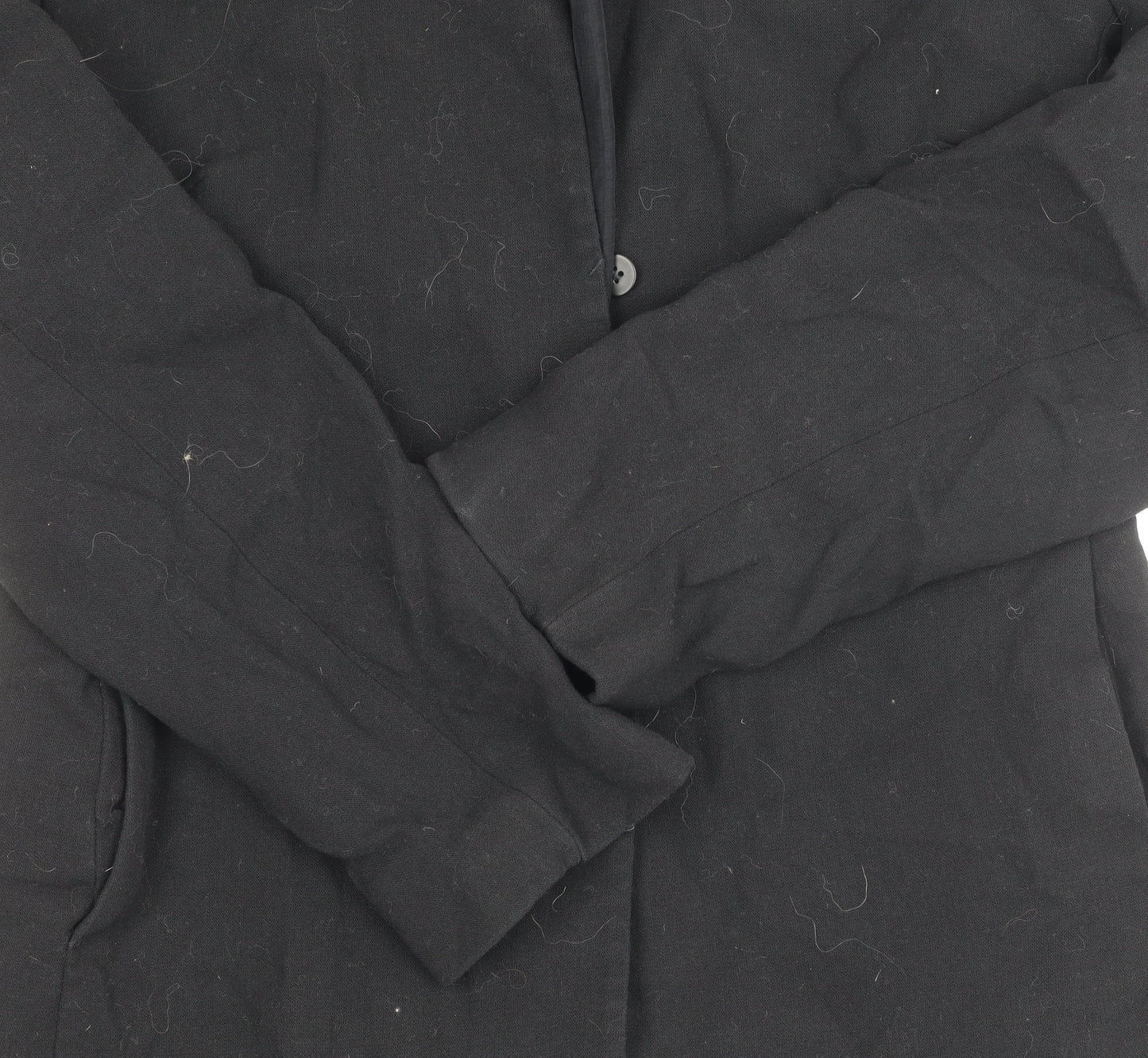 Next Women's Black Blazer, Size 10, Buttoned, Workwear
