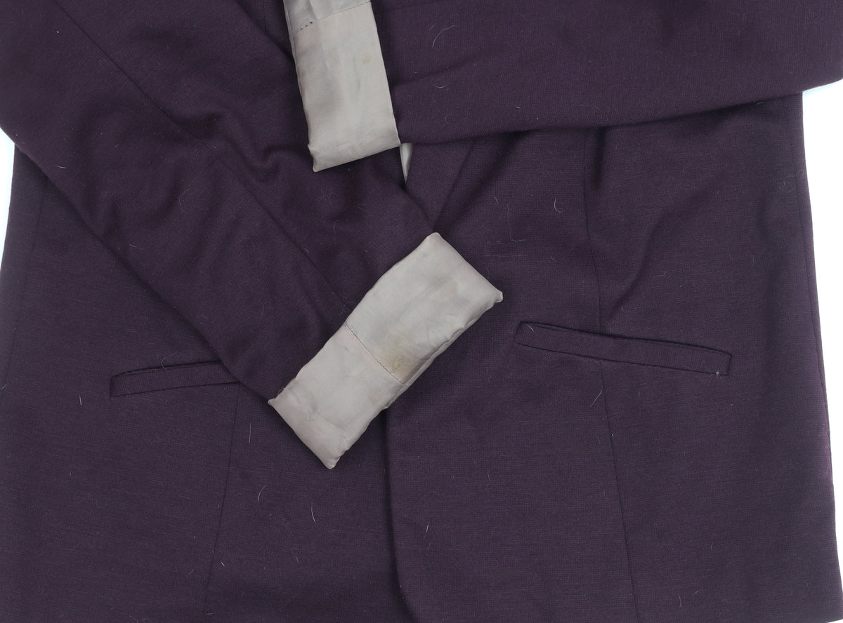 Oasis Women's Purple Blazer, Size 10, Lined, Regular Fit