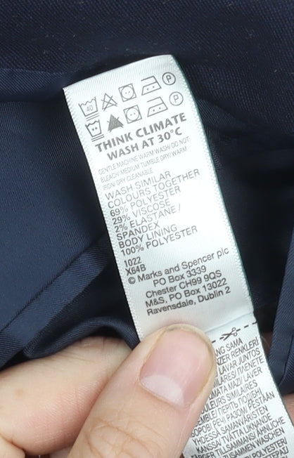 Marks and Spencer Men's Blue Blazer 42 Regular Fit
