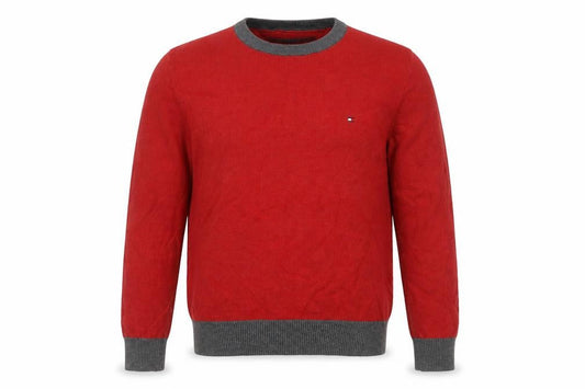 Tommy Hilfiger Men's Red Pullover Jumper, Size S