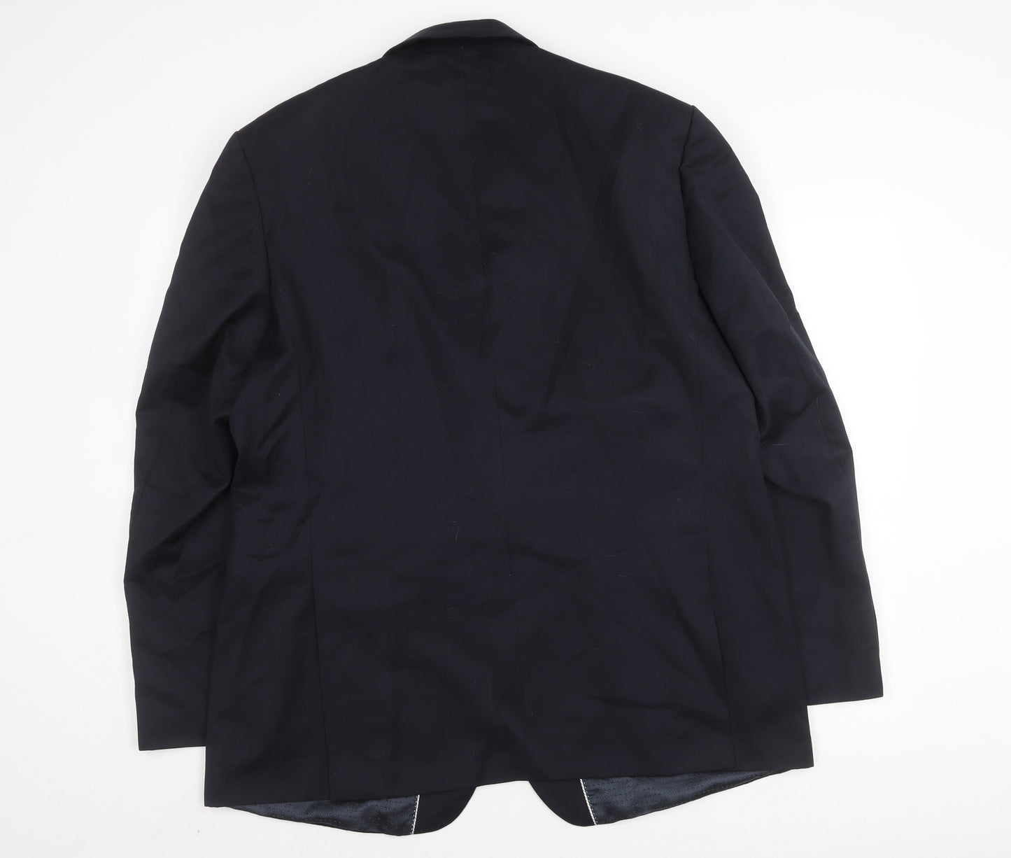 Pierre Cardin Mens Blue Wool Blazer, Size 44L